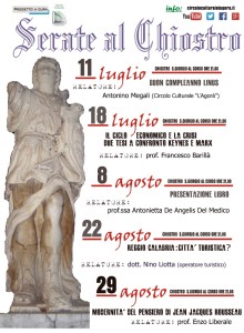 locandina serate al chiostro 2015