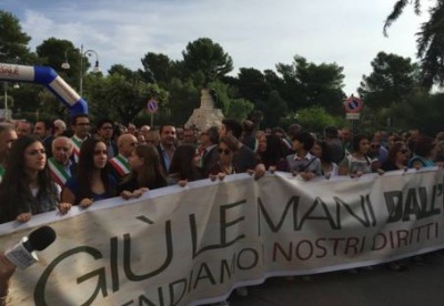 Manifestazione Ospedale di Locri