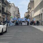 manifestazione sindacato di Polizia davanti alla Questura di RC